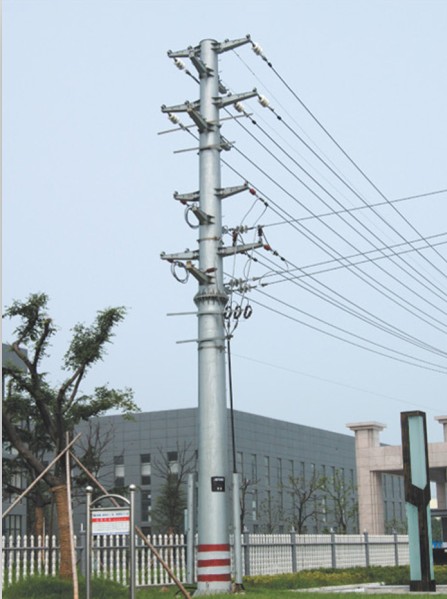 江苏10kv电力钢杆厂家 10kv电力转角钢杆价格 架线钢管杆
